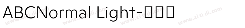 ABCNormal Light字体转换